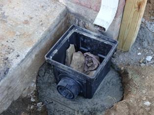 Double Pour Catch Basin Install