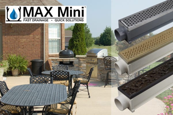 MAX Mini Decorative Drainage Systems for Patios